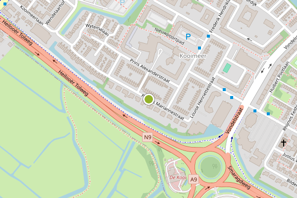 Ambulance-melding op Prinses Mariannestraat, Alkmaar op 13 juli, kaart-overzicht