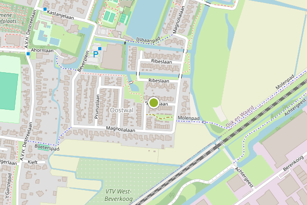 Ambulance-melding op Spirealaan, Sint Pancras op 13 juli, kaart-overzicht