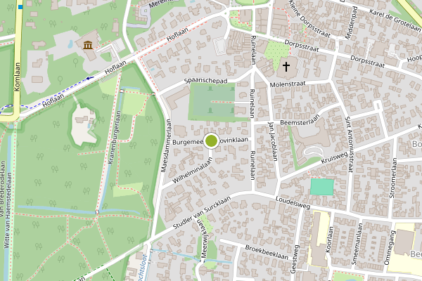 Ambulance-melding op Burgemeester Lovinklaan, Bergen NH op 14 juli, kaart-overzicht