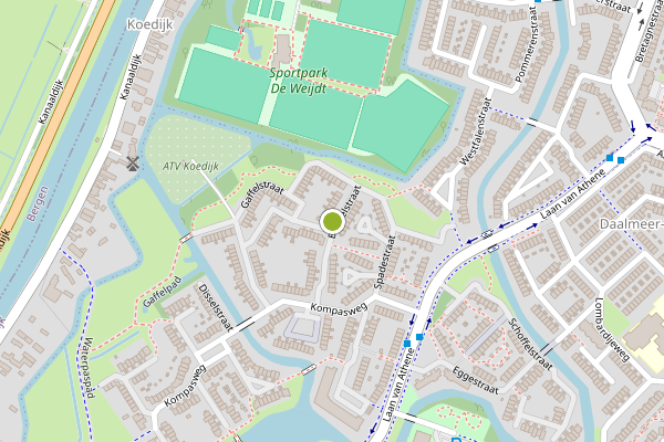 Ambulance-melding op Beugelstraat, Alkmaar op 15 juli, kaart-overzicht