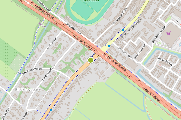 Ambulance-melding op Kennemerstraatweg, Heiloo op 15 juli, kaart-overzicht