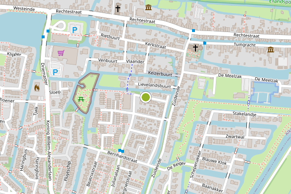 Ambulance-melding op Auwel Pzn. Prinsstraat, De Rijp op 15 juli, kaart-overzicht