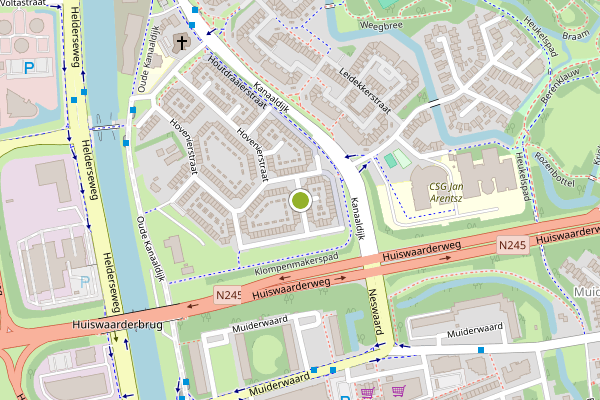 Ambulance-melding op Klokkengieterstraat, Alkmaar op 15 juli, kaart-overzicht