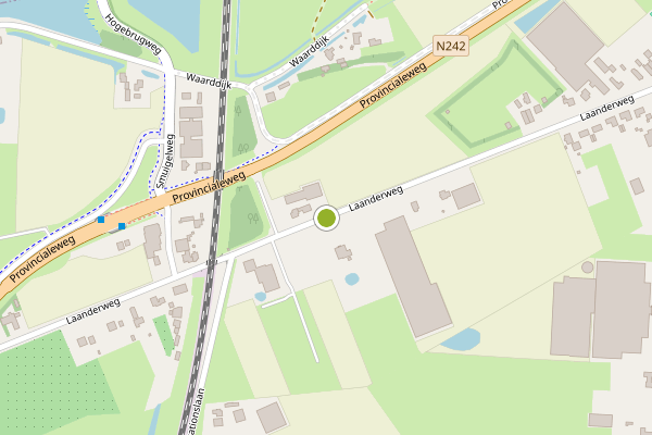 Ambulance-melding op Laanderweg, Heerhugowaard op 16 juli, kaart-overzicht