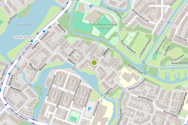 Ambulance-melding op Faktorij, Alkmaar op 19 juli, kaart-overzicht