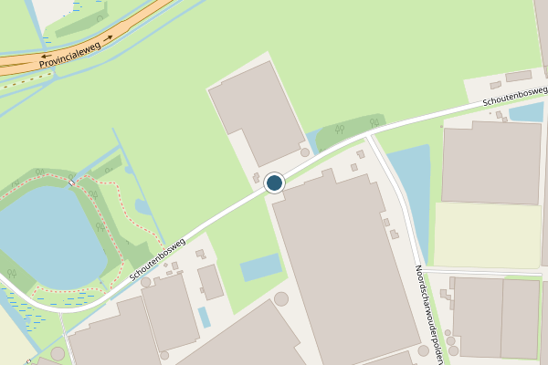 Politie-melding op Schoutenbosweg, Heerhugowaard op 19 juli, kaart-overzicht