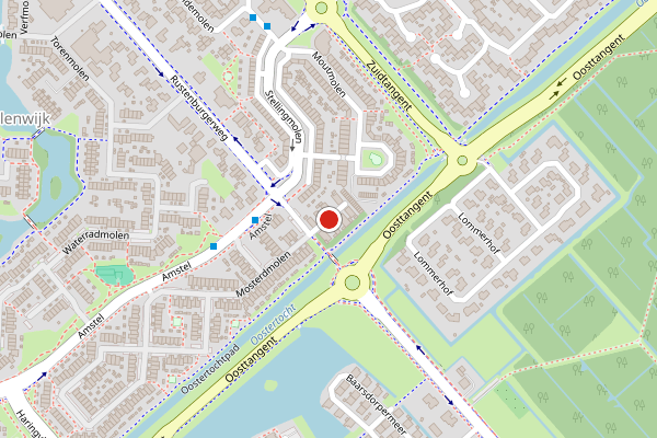Brandweer-melding op Kopermolen, Heerhugowaard op 19 juli, kaart-overzicht