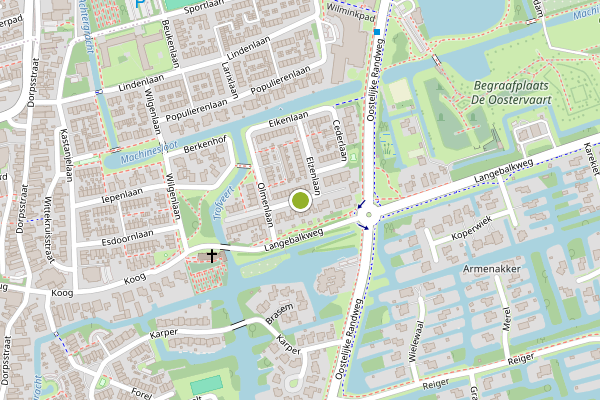 Ambulance-melding op Elzenlaan, Zuid-Scharwoude op 19 juli, kaart-overzicht