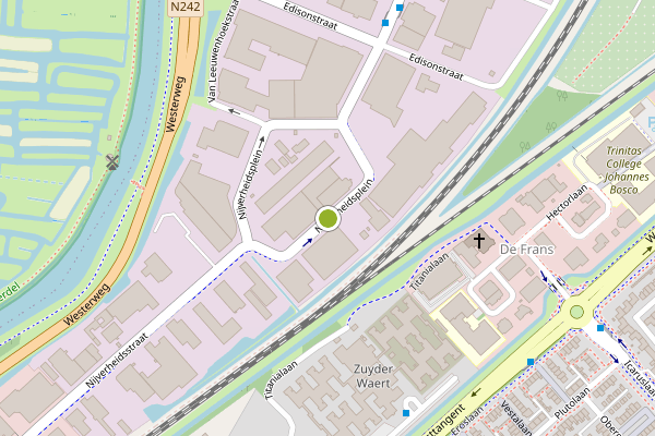 Ambulance-melding op Nijverheidsplein, Heerhugowaard op 19 juli, kaart-overzicht