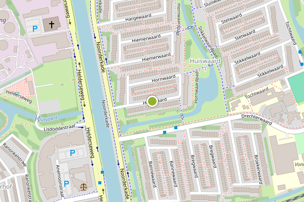Ambulance-melding op Hornwaard, Alkmaar op 19 juli, kaart-overzicht