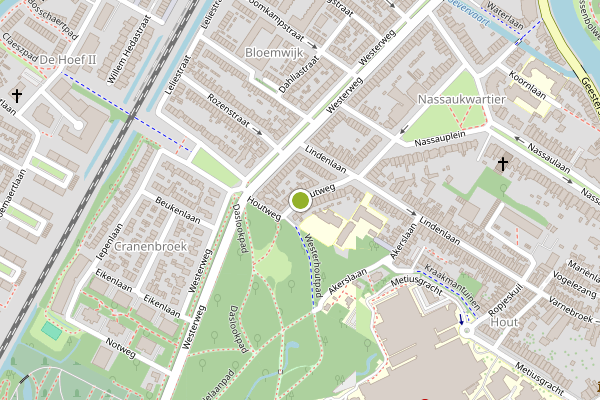 Ambulance-melding op Houtweg, Alkmaar op 20 juli, kaart-overzicht