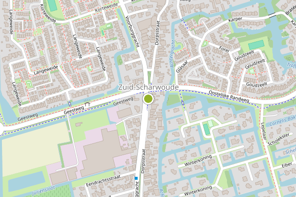 Ambulance-melding op Dorpsstraat, Zuid-Scharwoude op 21 juli, kaart-overzicht