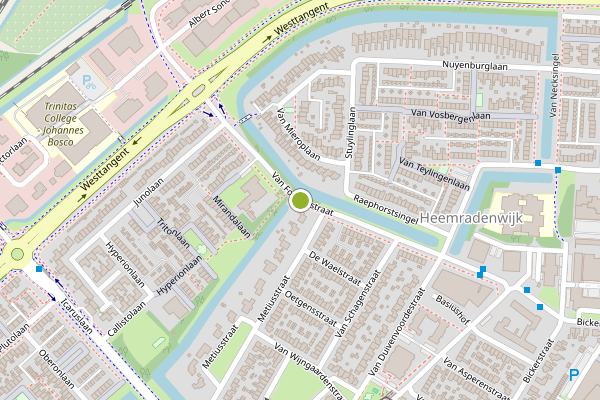 Ambulance-melding op van Foreeststraat, Heerhugowaard op 21 juli, kaart-overzicht