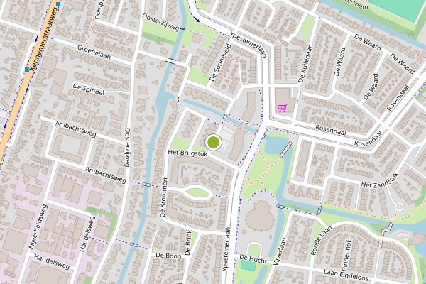 Ambulance-melding op Het Brugstuk, Heiloo op 21 juli, kaart-overzicht