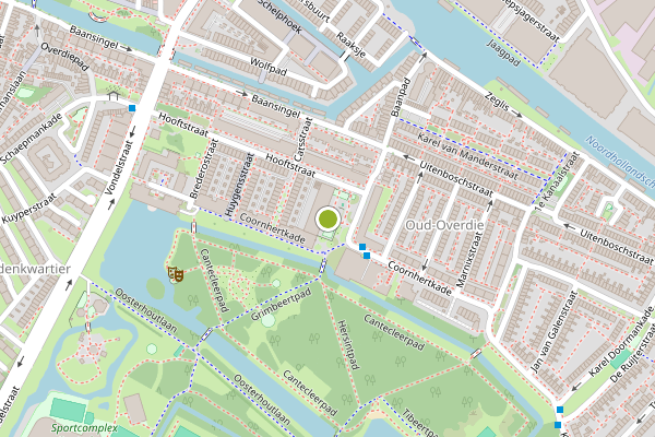 Ambulance-melding op Spieghelplein, Alkmaar op 22 juli, kaart-overzicht