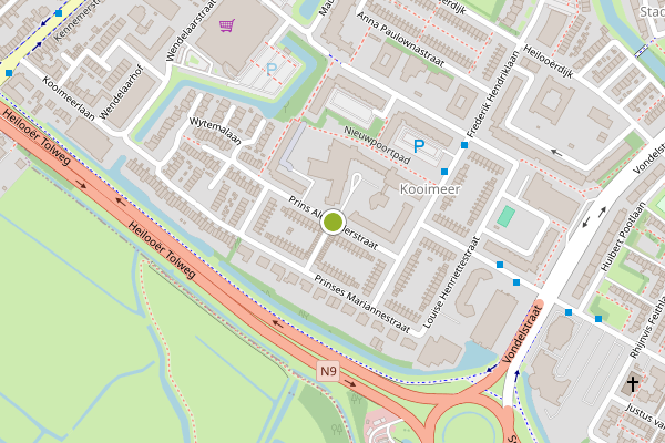 Ambulance-melding op Prins Alexanderstraat, Alkmaar op 22 juli, kaart-overzicht