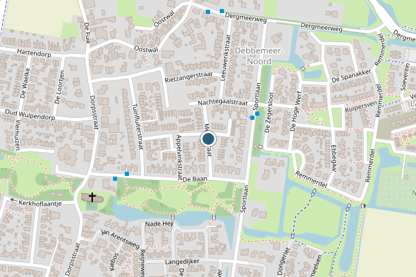 Politie-melding op Merelstraat, Warmenhuizen op 22 juli, kaart-overzicht