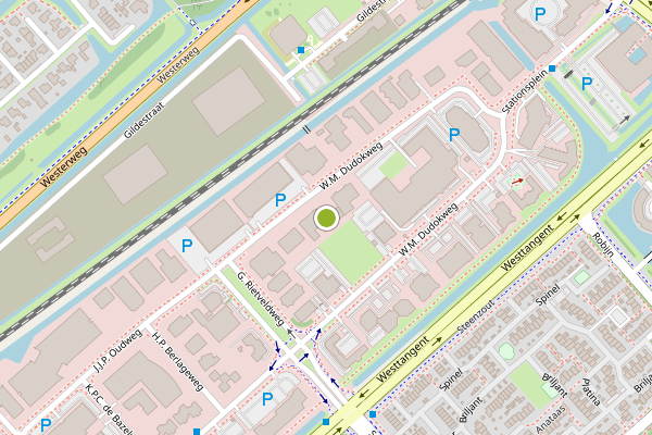 Ambulance-melding op W.M. Dudokweg, Heerhugowaard op 22 juli, kaart-overzicht