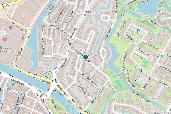 Politie-melding op Ooievaarstraat, Alkmaar op 22 juli, kaart-overzicht