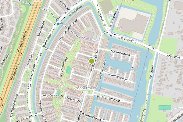 Ambulance-melding op P.C.Boutensstraat, Alkmaar op 23 juli, kaart-overzicht