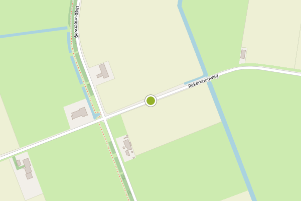 Ambulance-melding op Rekerkoogweg, Warmenhuizen op 23 juli, kaart-overzicht