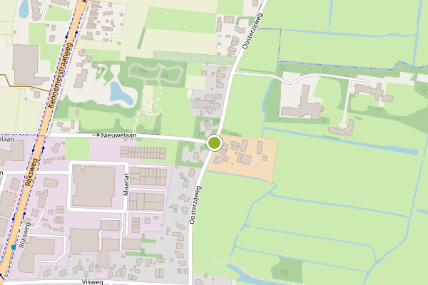 Ambulance-melding op Oosterzijweg, Limmen op 24 juli, kaart-overzicht