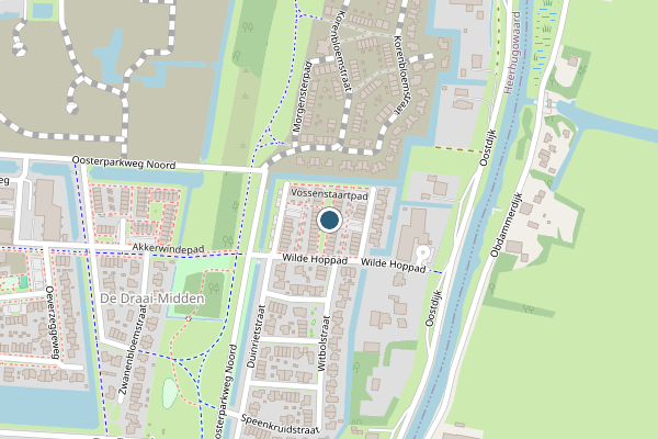 Politie-melding op Vossenstaartpad, Heerhugowaard op 25 juli, kaart-overzicht