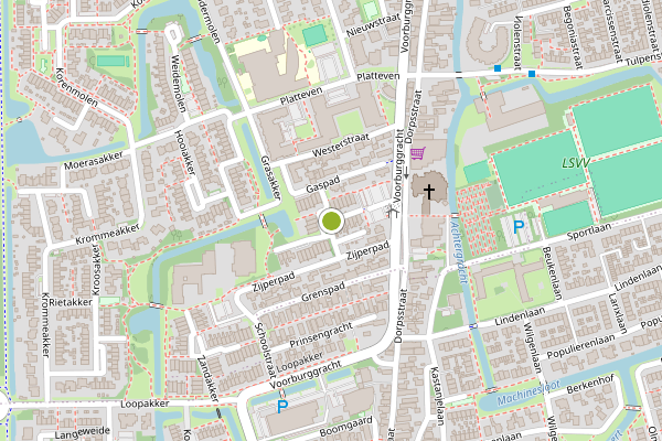Ambulance-melding op Kloosterstraat, Noord-Scharwoude op 25 juli, kaart-overzicht