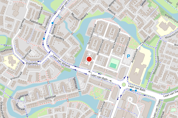 Brandweer-melding op Schiermonnikoogstraat, Alkmaar op 26 juli, kaart-overzicht
