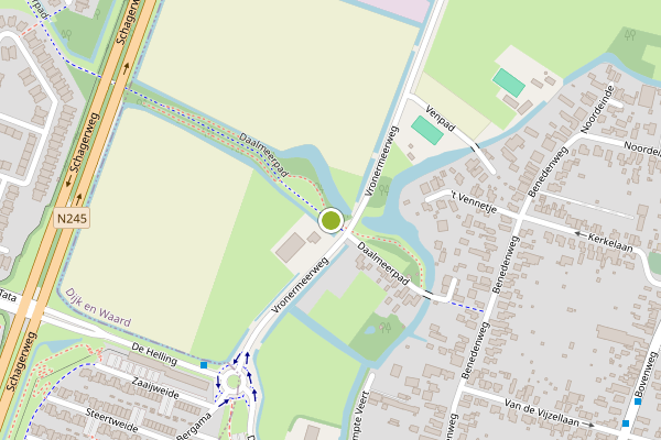 Ambulance-melding op Daalmeerpad, Sint Pancras op 26 juli, kaart-overzicht