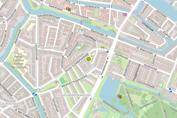 Ambulance-melding op Druckerstraat, Alkmaar op 26 juli, kaart-overzicht