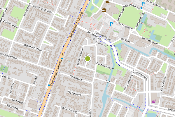 Ambulance-melding op Dompvloetlaan, Heiloo op 26 juli, kaart-overzicht