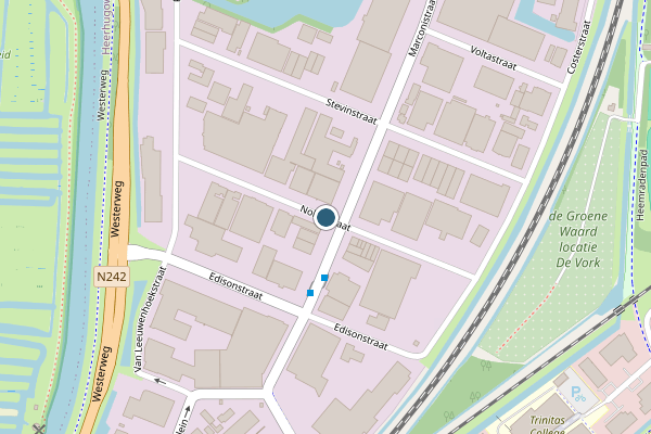 Politie-melding op Nobelstraat, Heerhugowaard op 26 juli, kaart-overzicht