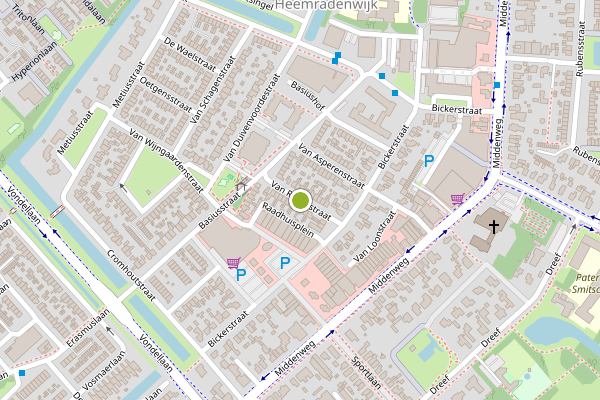 Ambulance-melding op van Reedestraat, Heerhugowaard op 26 juli, kaart-overzicht