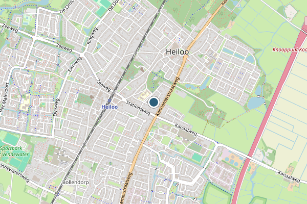 Politie-melding op Heiloo op 27 juli, kaart-overzicht