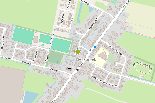 Ambulance-melding op Burgemeester Straathoflaan, Hensbroek op 16 juni, kaart-overzicht