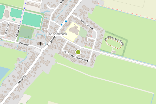 Ambulance-melding op van Maurikstraat, Hensbroek op 6 juni, kaart-overzicht