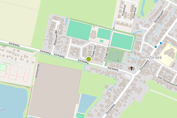 Ambulance-melding op Hof, Hensbroek op 15 april, kaart-overzicht