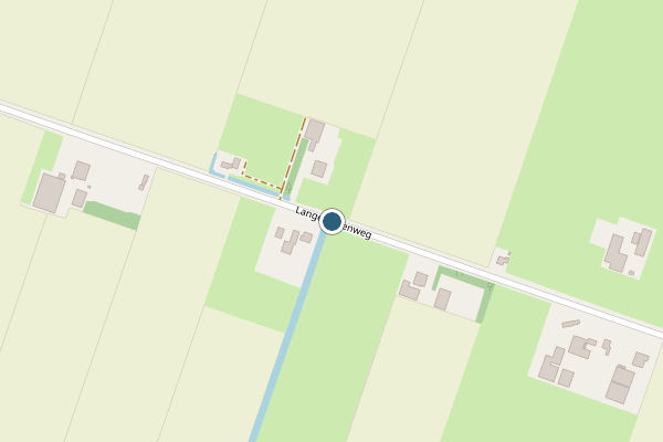 Politie-melding op Lange Molenweg, Oterleek op 28 juli, kaart-overzicht