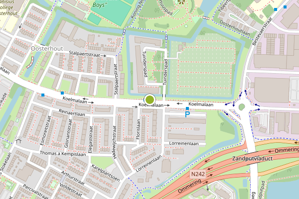 Ambulance-melding op Koelmalaan, Alkmaar op 29 juli, kaart-overzicht
