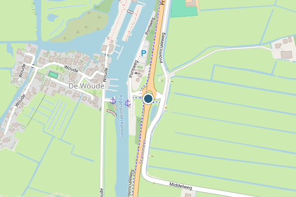 Politie-melding op N246, Starnmeer op 29 juli, kaart-overzicht