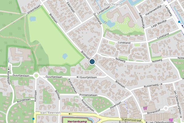 Politie-melding op Breelaan, Bergen NH op 29 juli, kaart-overzicht