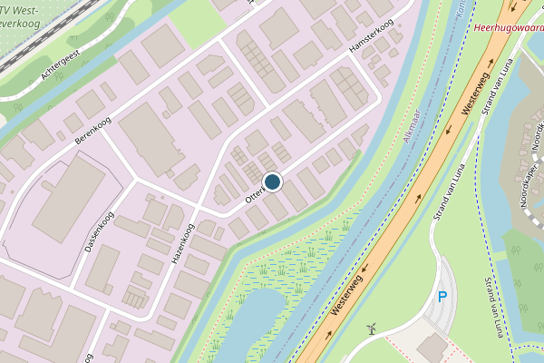 Politie-melding op Otterkoog, Alkmaar op 29 juli, kaart-overzicht