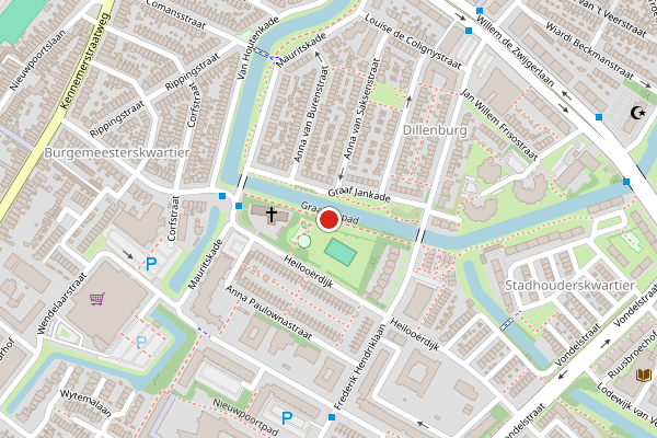 Brandweer-melding op Graaf Janpad, Alkmaar op 29 juli, kaart-overzicht