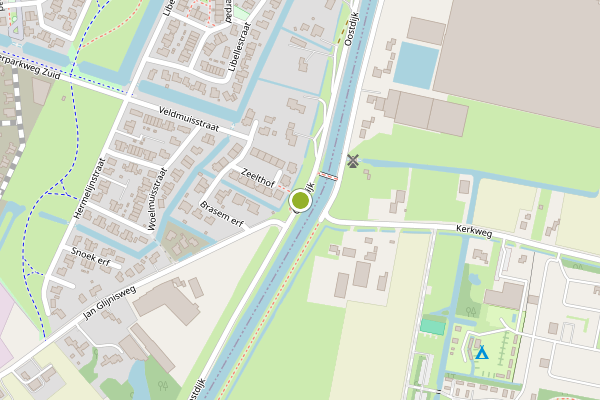 Ambulance-melding op Oostdijk, Heerhugowaard op 30 juli, kaart-overzicht