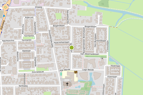 Ambulance-melding op Sportlaan, Limmen op 30 juli, kaart-overzicht