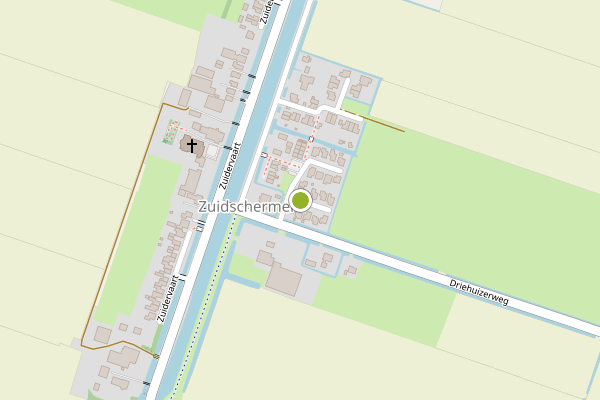 Ambulance-melding op Kerkbuurt, Zuidschermer op 31 juli, kaart-overzicht