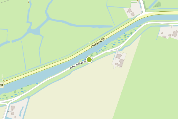 Ambulance-melding op Noordschermerdijk, Oterleek op 31 juli, kaart-overzicht
