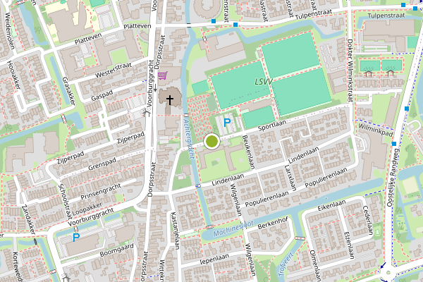 Ambulance-melding op Sportlaan, Zuid-Scharwoude op 31 juli, kaart-overzicht