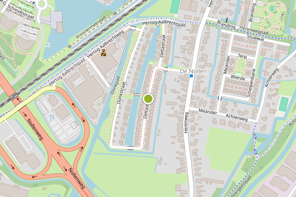 Ambulance-melding op Deltastraat, Alkmaar op 1 augustus, kaart-overzicht